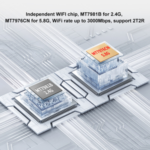 Fabrika OEM ODM ev yönlendirici AX 3000Mpbs MT7981B çip Gigabit Dual Band kablosuz Wireless yönlendirici Wifi6 - Product Image 5