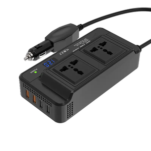 改造された正弦波カーパワーインバーター200wホームDc 12v to Ac 220vサポートUSB 2.4タイプ-c 3.0充電カーパワーサプライ充電器 - Product Image 1