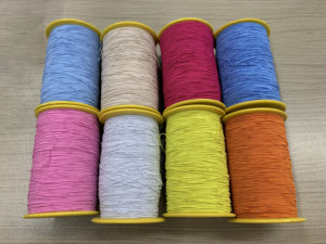 Cuerda elástica de colores de 1 MM, hilo de coser con cuentas, cuerda elástica, cuerda de artesanía para la fabricación de joyas