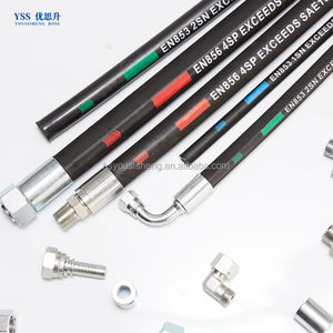 油圧ホースEN857 2SC 350bar 250bar 1/4 5/16 3/8炭素鋼線スパイラル油圧ホースアセンブリカスタマイズ - Product Image 4