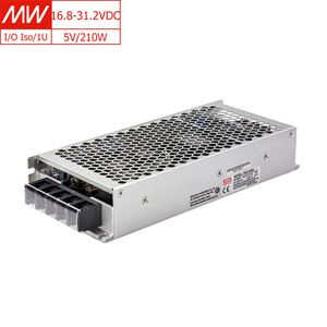 MEAN WELL RSD-300B-5, 16.8-31.2VDC <strong>Input</strong>, 4000VDC Isolation, 5V 42A <strong>Output</strong>, 210W Railway <strong>DC</strong>-<strong>DC</strong> Converter for Industrial Control - Product Image 1