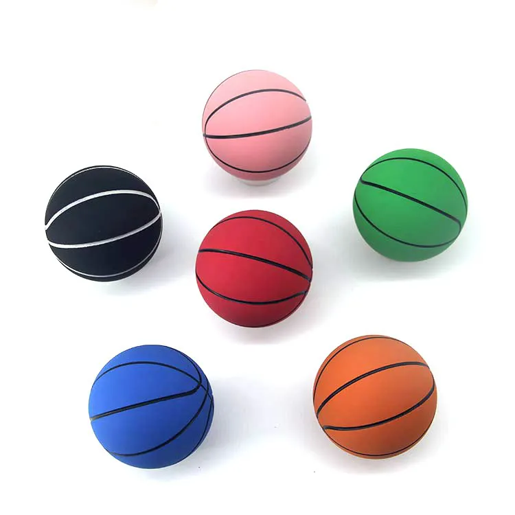 Pelota hueca de goma natural personalizada para niños, mini pelota de salto deportiva de baloncesto
