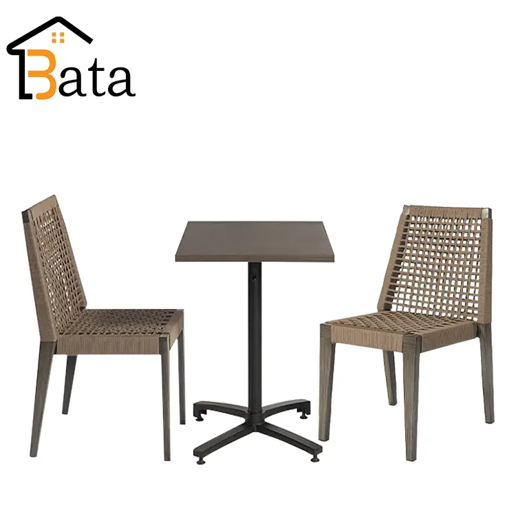 Ristorante balcone sedie da caffè e tavolo set di tavoli da giardino per Patio esterno