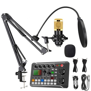 Tarjeta de sonido portátil Kits de micrófono F998 BM800 Set Mezclador de estudio Transmisión en vivo 16 Efectos de sonido Grabación Consola de mezcla de sonido - Product Image 5