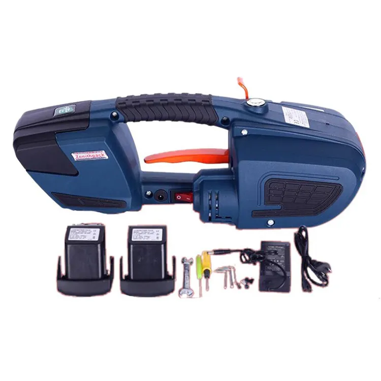 휴대용 수동 판지 상자 전기 스트래핑 도구 기계/손 배터리 스트래핑 포장 도구