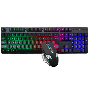 2025 Custom 104 Keys Gaming Mechanical RGB Computer Wireless USB Recargable Teclado y Mouse Combos - Product Image 1