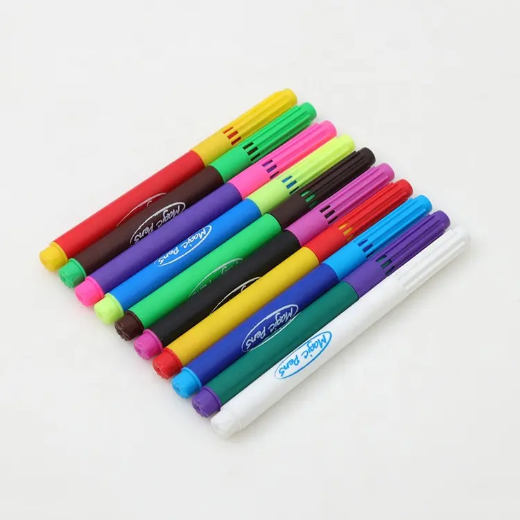 Fabricage Fabriek Oem Niet Giftig Rainbow Magic Pen Kleur Veranderen Set