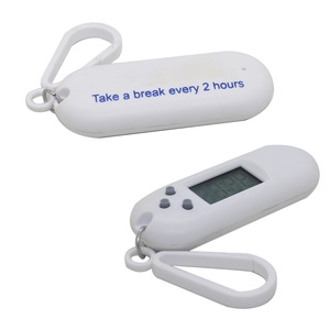 Portachiavi portatile compatto orologio digitale elettronico di forma ovale con timer per il conto alla rovescia fisso da 120 minuti - Product Image 5