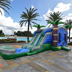 Tobogán de agua inflable grande de fabricante chino, tobogán de agua de 22 pies, deslizamiento de presión en un tobogán de agua - Product Image 2