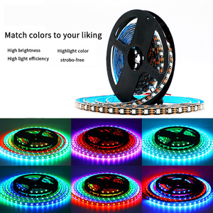 ไฟเส้น LED แบบ RGB 5050 IC 5V rgbic 30 60 144ไฟ LED เปลี่ยนสีในฝันสำหรับงานปาร์ตี้ DC 5V WS2813 - Product Image 4