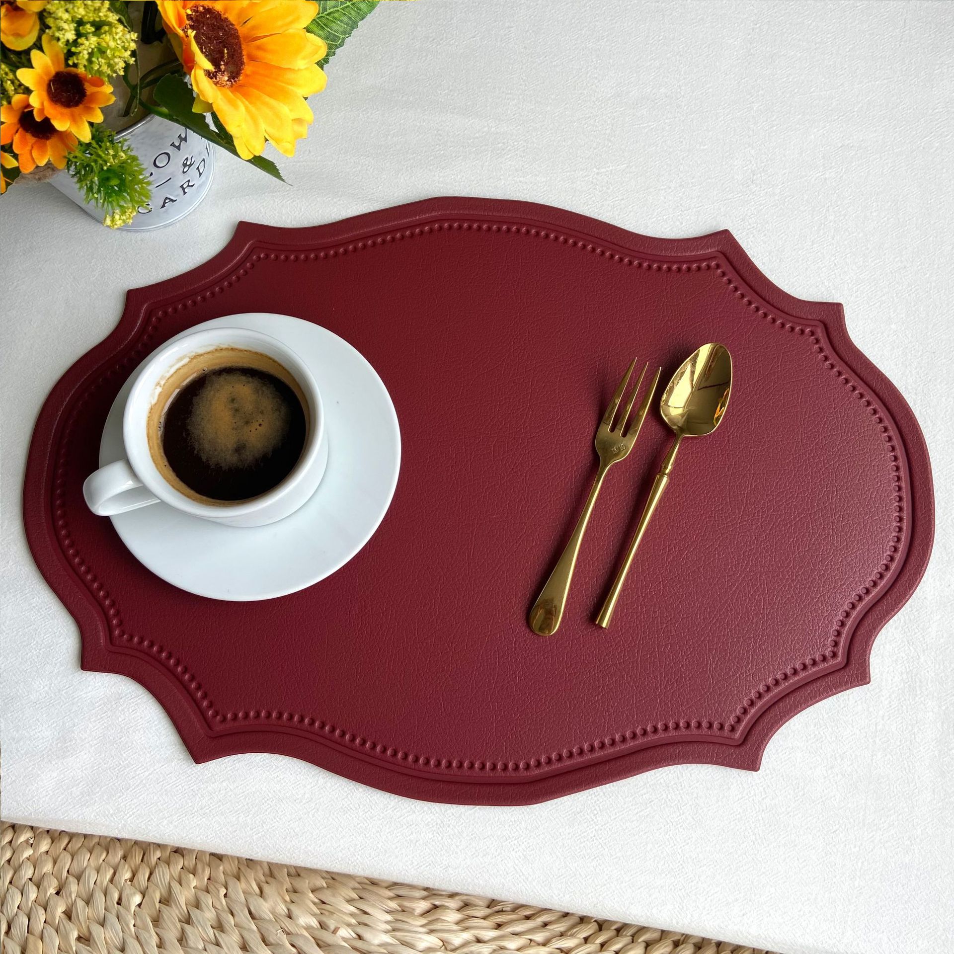 Burgundy (Irregular shape)
