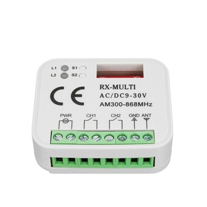 RX çoklu alıcı için garaj kapı uzaktan kumandası açacağı AC/DC 9-30V 300-868MHz alıcı - Product Image 1