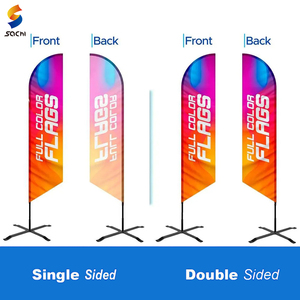 Drapeau personnalisé Double face promotionnel de haute qualité bannière résistant à la décoloration divers drapeaux drapeau de plage pour magasin de concessionnaire automobile - Product Image 5