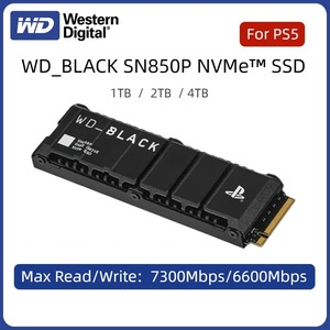<span class=keywords><strong>WD</strong></span> SN850PヒートシンクSSD2テラバイトテラバイトハードドライブ4TハードディスクNVMePCIe4.0 Gen4 M.<span class=keywords><strong>2</strong></span> 2280 SN850X最大7300メガバイト/秒ゲームドライブSonyfor PS5
