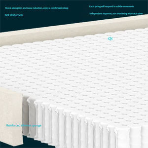 Latex Mattress Natural the World&amp;#39;<strong>s</strong> Hot Nano Technology Constant Temperature Deep <strong>Sleep</strong> Independent Spring Fabric Modern 25CM - Product Image 3