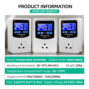 Controlador de temperatura del termostato para incubadora de huevos sistema de control de temperatura de granja avícola controladores de temperatura para pollos - Product Image 6