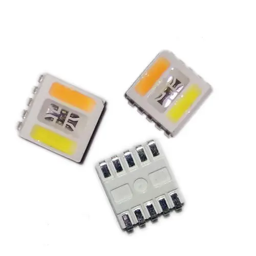 JOMHYM Hochhelligkeitswärmer weiß neutral weiß 10 Pins 5in1 RGBWW RGBWAW 5050 SMD LED-Chip Diode
