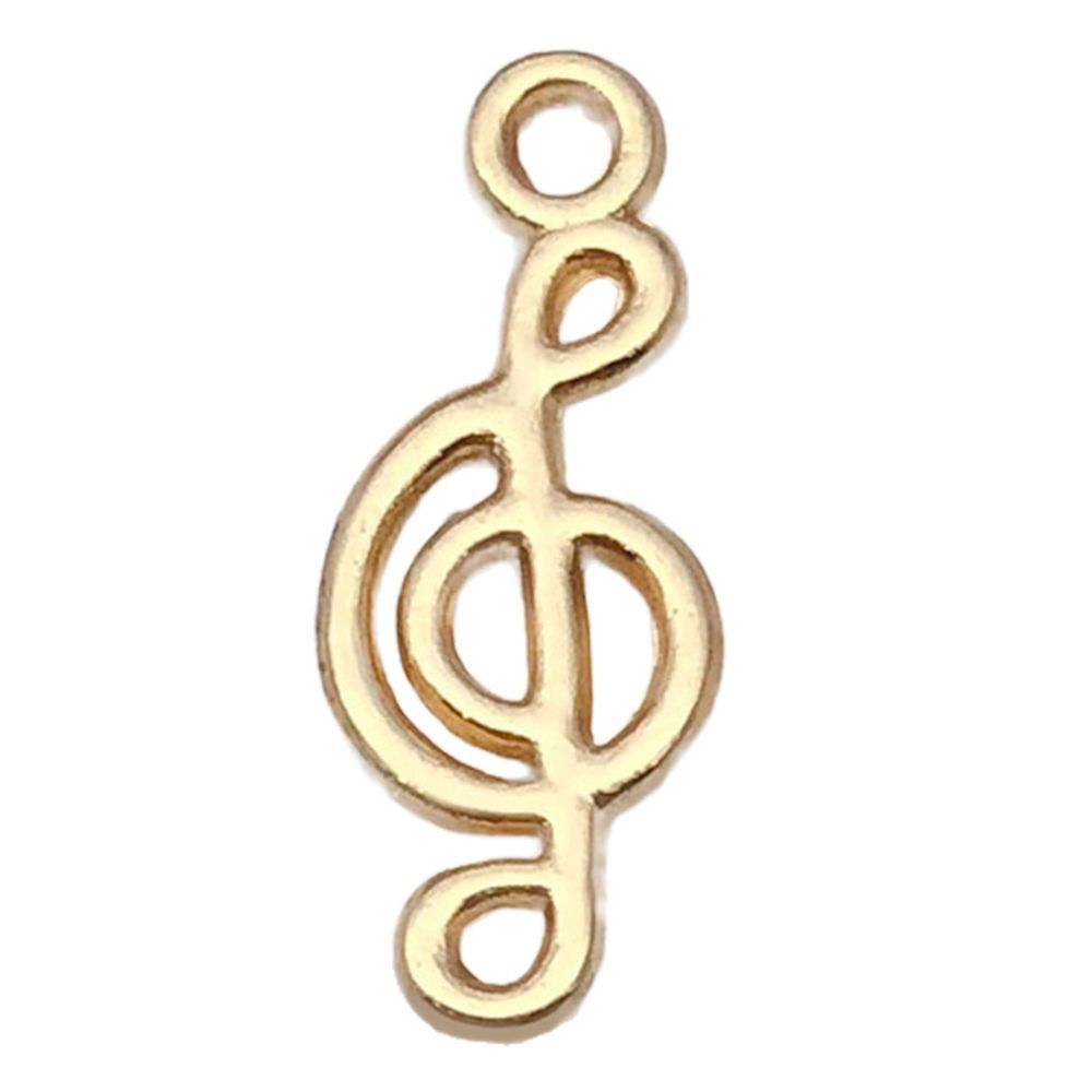 Symbole de note de musique trompette en or 1 KC 8*20mm-0.5g-20942
