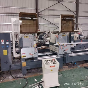 Cnc çift kafa hassas kesme makinesi pencere kapı dijital ekran çift gönye testere alüminyum alaşım ile en iyi fiyat