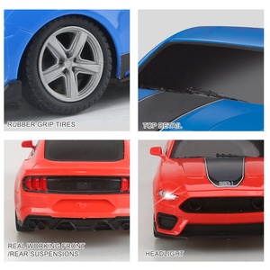 1:24 uzaktan kumanda oyuncak araç tam fonksiyon resmi lisanslı Ford Mustang Mach 1 spor modeli RC araba w/kauçuk lastikler far - Product Image 3