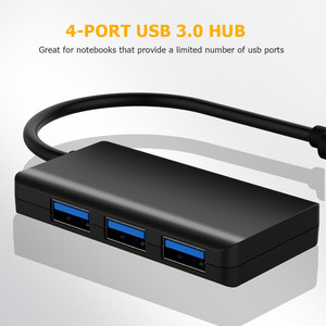 Personalizzazione Hub C a USB 3.0 Hub a 4 porte materiale PCB nero per Computer/ricarica - Product Image 4