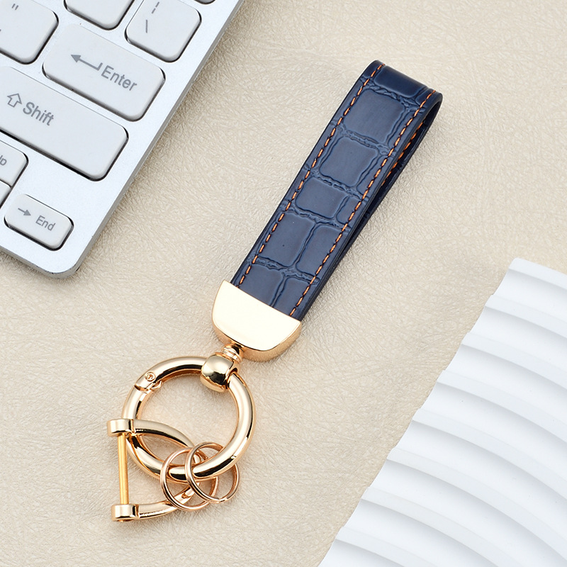 Light gold-navy blue check
