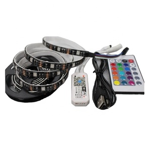 USB wifi 5050RGB микроконтроллер 30/60 светодиодов/mWaterproof IP65 5v Светодиодная лента с 24-кнопочным ИК-пультом дистанционного управления 2m kit - Product Image 1