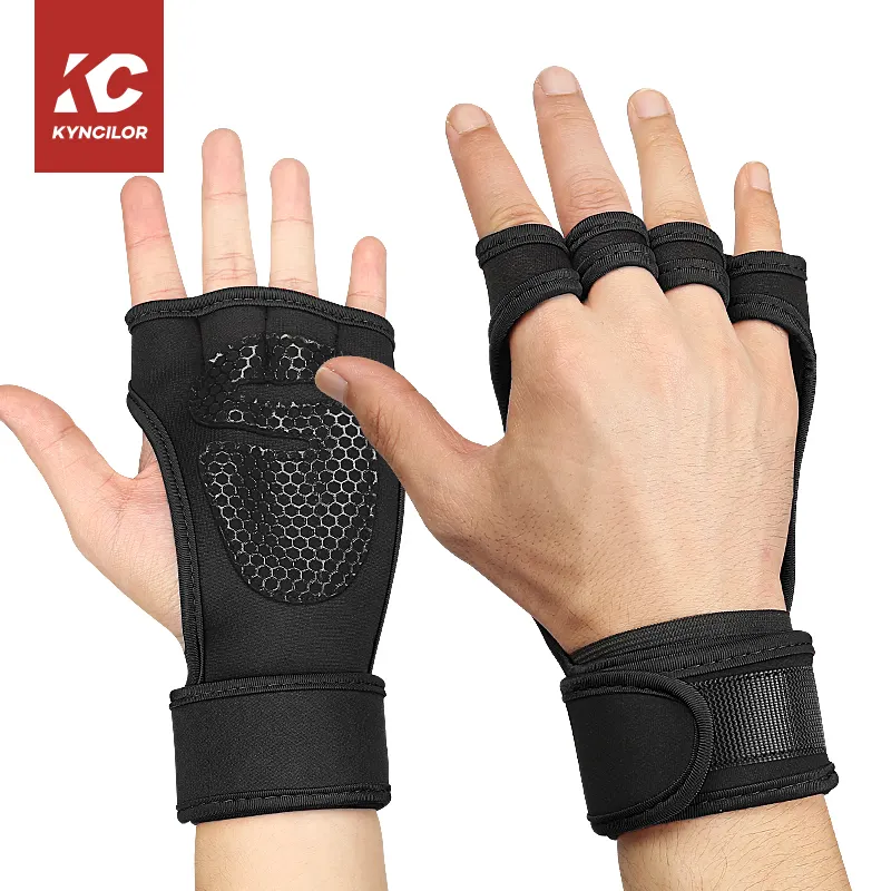 Fabrik Großhandel Unisex Gewichtheben Trainings handschuhe Anti-Rutsch-Fitness zubehör
