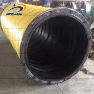 Manguera de goma SBR negra de gran diámetro para dragado de canales profundos a prueba de desgaste flotante y procesamiento de tuberías de aceite de muelle submarino - Product Image 1
