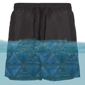 Summer Magic Trunks Custom Design Water Activated <strong>Shorts</strong> Men's Quick Dry 100% Polyester Beach <strong>Short</strong> With <strong>Change</strong> Color