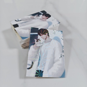 Tùy chỉnh Kpop thần tượng đi lạc trẻ em 55 cái/hộp Hollow Holographic Laser Lomo thẻ Nhật Bản của photocard thiệp chúc mừng làm Kraft tráng giấy - Product Image 1