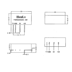 Módulo de potencia Electrónica Industrial, convertidor de CC a CC fuera de placa, con entrada de 36-72V y salida de 5V para instrumentos, 1 unidad
