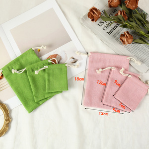 Factory Wholesale Solid Color Small Custom <strong>Canvas</strong> <strong>Drawstring</strong> Bag High Quality <strong>Drawstring</strong> <strong>Pouch</strong> for Jewelry Packing - Product Image 6
