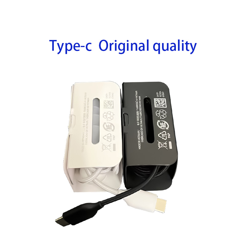 Casque noir/blanc Type-C - Qualité originale
