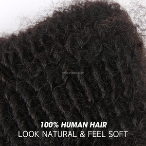 Ucuz fiyat brezilyalı Remy Dreadlocks uzantıları için insan saçı postiş Afro Kinky kıvırcık toplu - Product Image 5