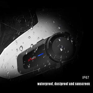 Caliente y nuevo MaxTo M2 para intercomunicador Bluetooth para 6 jinetes impermeable casco de motocicleta grupo Sistema de conversación - Product Image 5
