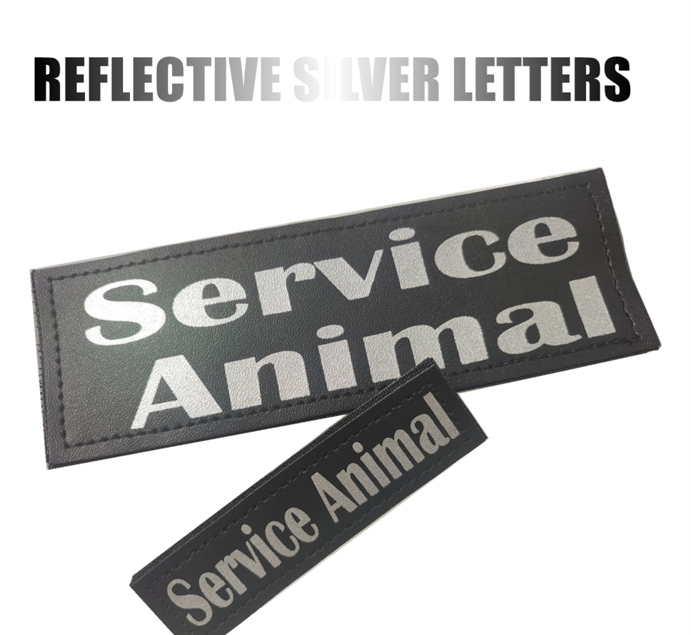 Animal de service (lettres argentées)