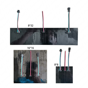 5 в постоянного тока SMD 5050 WS2812B гибкий 8*8 8*32 16*16 пиксельный экран RGB светодиодная матрица 64 или 256 адресный цифровой СВЕТОДИОДНЫЙ полноцветный дисплей