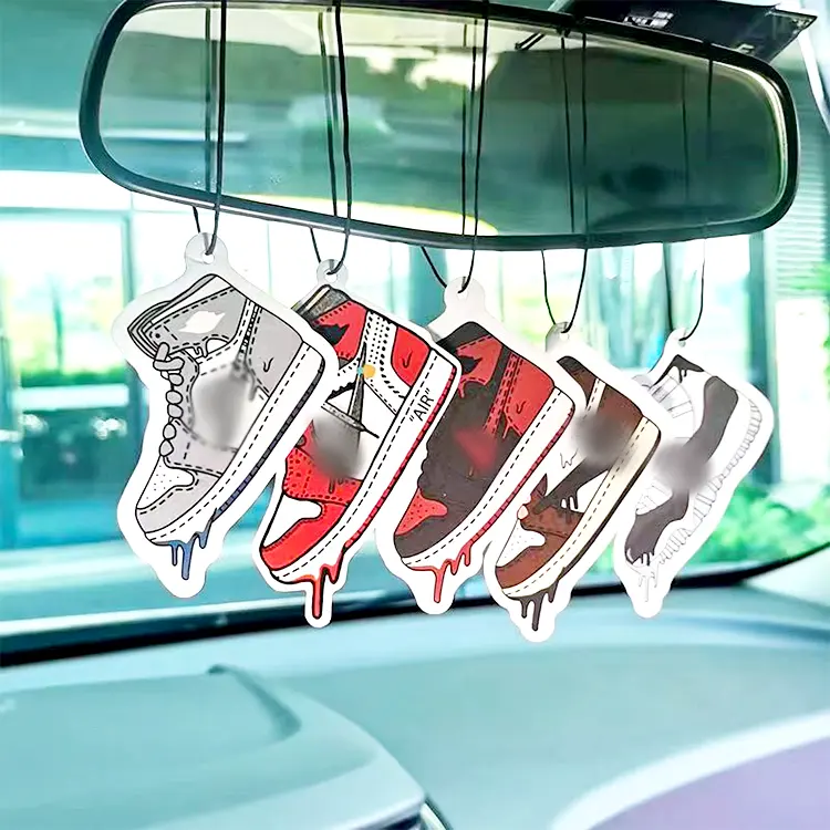 Spot wholesale AJ shoe sneaker mini ornaments car rearview mirror different perfume car air freshener