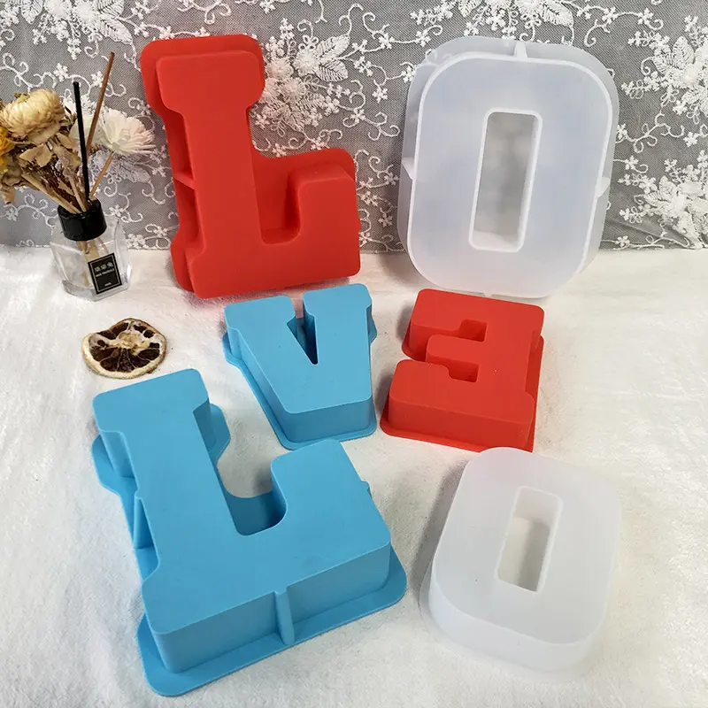 26 letras en inglés molde de silicona 3D letra A a Z DIY alfabeto moldes resinas 120 mm para molde de silicona Molde de resina grande