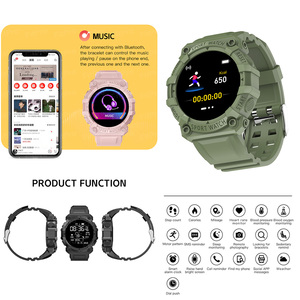 Đa chức năng 1.44 inch Màn hình tròn Heart Rate giá rẻ xem fd68 fd68s thể thao không thấm nước thông minh đồng hồ - Product Image 6