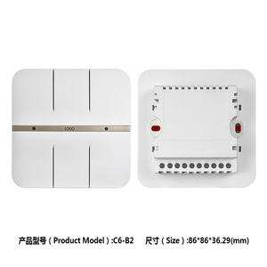 Akıllı ev Wifi işık cam Panel anahtarları konut Zigbee dokunmatik anahtarı ve prizler alev geciktirici plastik kabuk - Product Image 5
