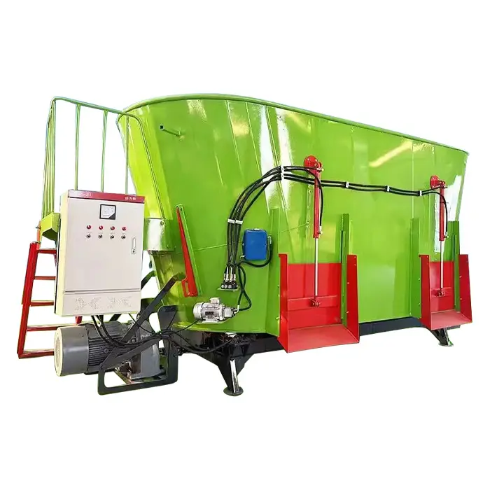 vertical horizontal type tmr fodder mixing machine/cow cattle camel animal feed mixer for dairy farm equipment