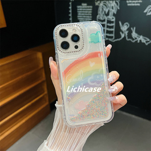 Lichicase Chống Thả Bong Bóng Thiết Kế Cầu Vồng Cầu Mô Hình Trường Hợp Điện Thoại Cho Motorola G05 G15 E15 Vỏ Bảo Vệ - Product Image 2