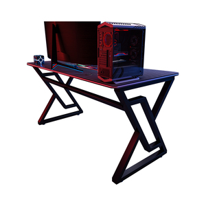 Escritorio moderno para juegos G5 con iluminación LED, altura ajustable con estructura de acero estable y superficie de arco de MDF para uso en el hogar, la Oficina y el ordenador - Product Image 4