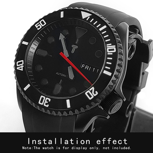 Sáng dốc gốm bezel chèn 38*30.6mm dốc bezel cho sxk007 009 011 Mod Đồng hồ đeo tay bộ phận" - Product Image 3