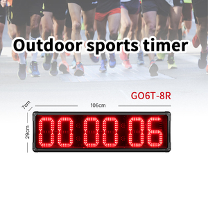 Ganxin 8 ''6 cifre Timer da corsa all'aperto Led digitale 7 segmento grande cronometro da corsa multifunzione Timer da corsa impermeabile - Product Image 4