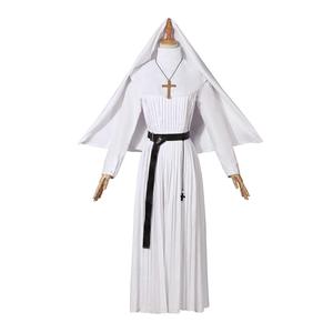 万圣节修女瓦拉克服装恐怖电影万圣节角色扮演服装套装文艺复兴时期复古修女长袍装扮