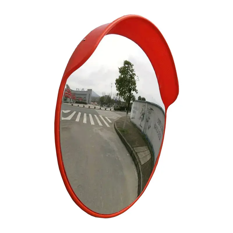 مرآة محدبة للسلامة المرورية على الطريق ، مرآة بزاوية واسعة