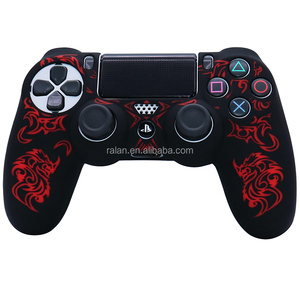 RALAN <strong>Controller</strong> Skin for <strong>PS4</strong>, Silicone Cover Protector Laser Carving <strong>PS4</strong> <strong>Controller</strong> Joystick Skin Dualshock 4 <strong>Shells</strong> - Product Image 4